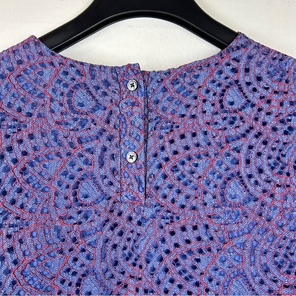 Banana Republic lace crochet overlay blouse top M - Picture 8 of 8